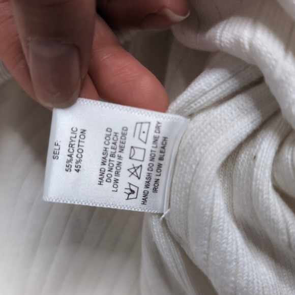 Ribbed Lounge Ankle Drawstring Pants, Size L - Picture 5 of 7